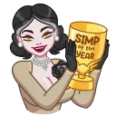 Lady Dimitrescu — стикерпак Telegram