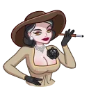 Lady Dimitrescu — стикерпак Telegram