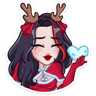 Новогодняя Лилит — Telegram sticker pack
