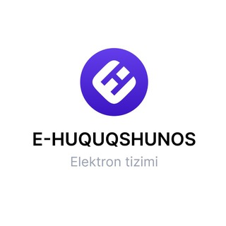 "E-huquqshunos" channel avatar
