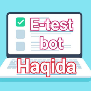 e-Test Bot yangiliklar kanali channel avatar