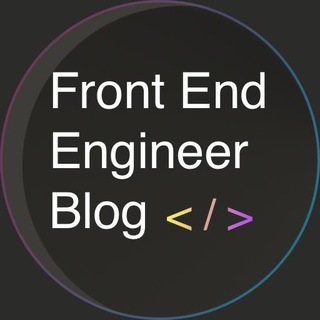 Аватар канала Front-End Engineer Blog