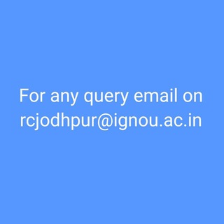 Аватар канала IGNOU RC JODHPUR