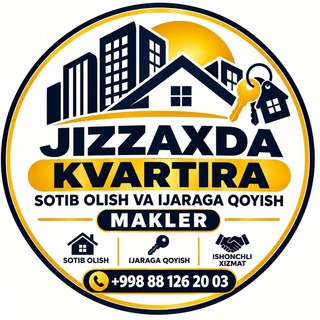 Аватар канала 🏠 Jizzax Kvartira | Sotuv & Ijara