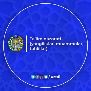 Аватар канала Ta'lim nazorati
