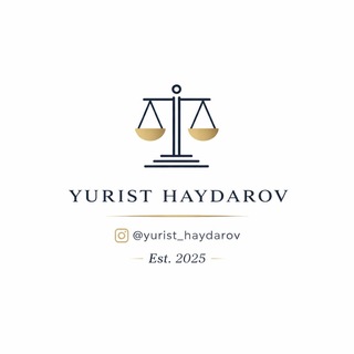 Аватар канала Yurist Haydarov Rasmiy